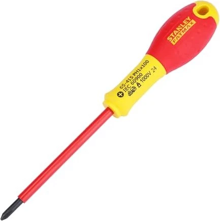 Stanley FatMax VDE Kreuzschlitz Schraubendreher, PH1x100mm