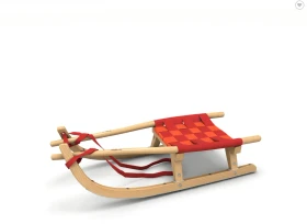 Kathrein Jugend Touren Schlitten rot/orange (Junior)