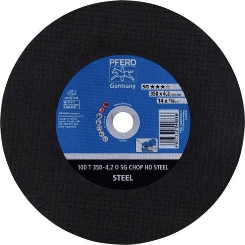 Pferd 100 T 350-4.2 O SG CHOP HD STEEL/25.4 Trennscheibe, 350x4.2x25.4mm, 10 Stück