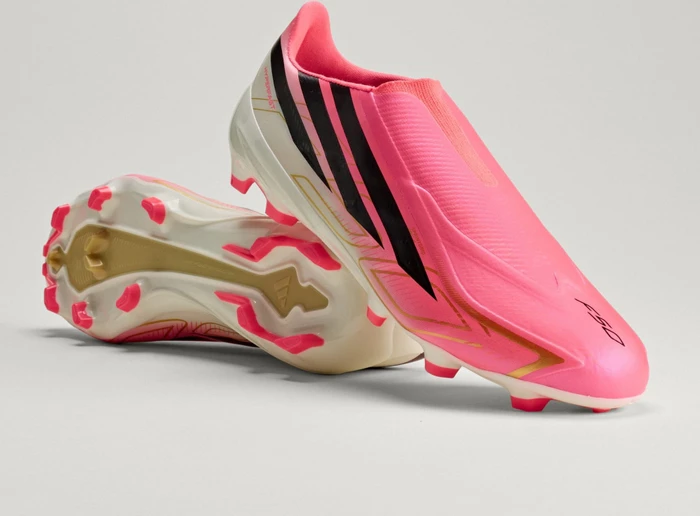 adidas F50 Hyperfast League Laceless FG solar turbo/core black/gold metallic