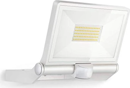 Steinel XLED One XL S weiß, LED-Außenstrahler mit Bewegungsmelder