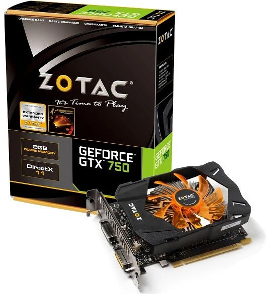 Zotac GeForce GTX 750, 2GB GDDR5, 2x DVI, Mini HDMI