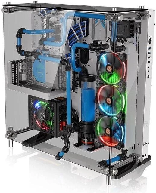 Thermaltake Core P5 Tempered Glass Snow Edition weiß, Glasfenster