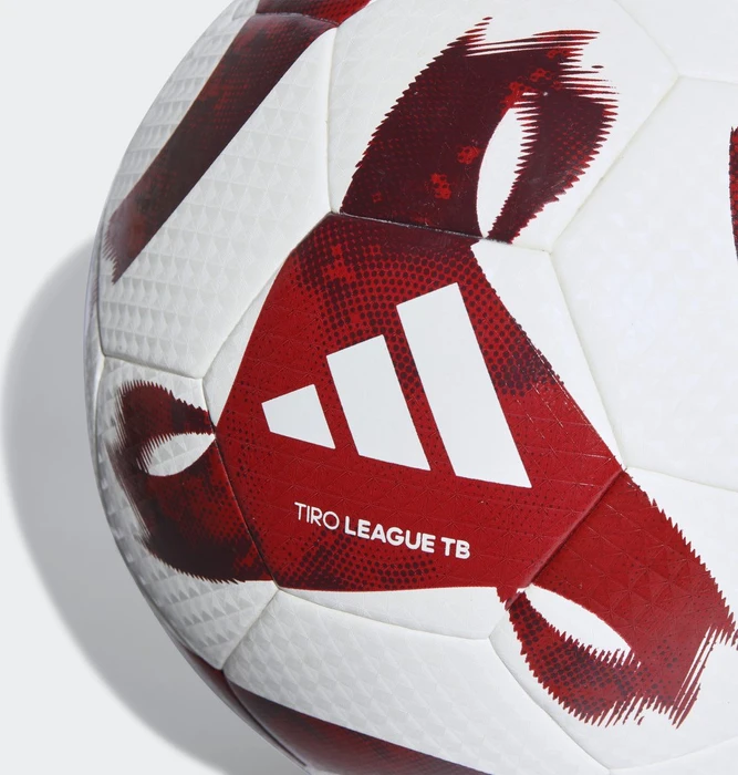 adidas Tiro League Thermally Bonded Fußball white/team colleg burgundy/team collegiate red
