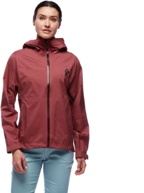 Black Diamond StormLine Stretch Rain Shell Funktionsjacke cherrywood (Damen)