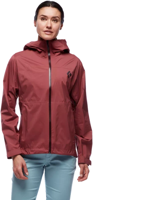 Black Diamond StormLine Stretch Rain Shell Funktionsjacke cherrywood (Damen)