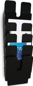 Durable Flexiplus 6 Prospekthalter, 6 Fächer, A4, schwarz