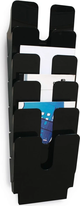 Durable Flexiplus 6 Prospekthalter, 6 Fächer, A4, schwarz