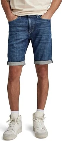 G-Star 3301 Slim Denim Shorts Jeans faded blue copen (Herren)
