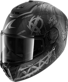 Shark Spartan RS Carbon Shiever matt schwarz/grau/silber