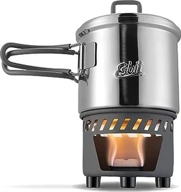 Esbit Trockenbrennstoff Edelstahl Kocherset