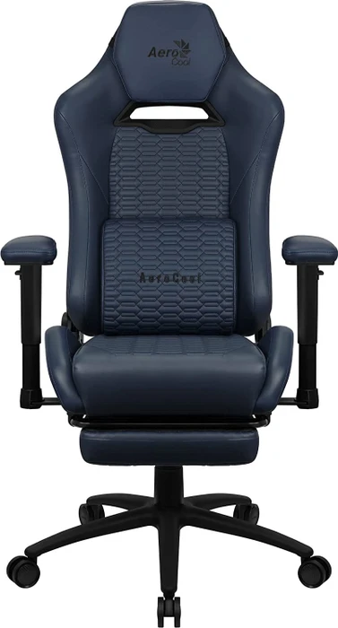 AeroCool ROYAL Leatherette Navy Blue Gamingstuhl, dunkelblau
