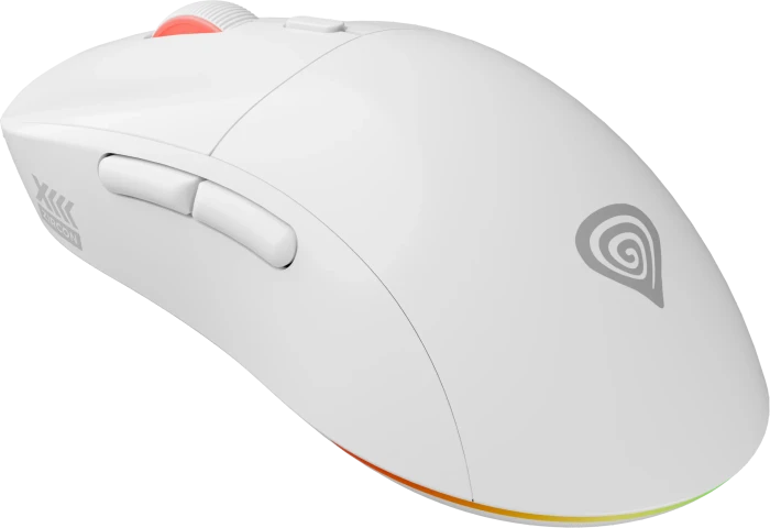 Genesis Zircon XIII Custom Wireless Gaming Mouse weiß, USB