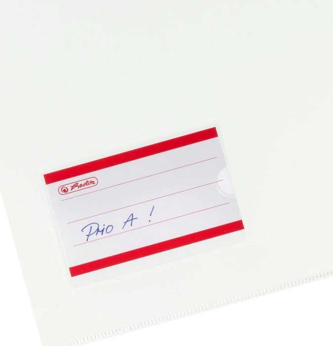 Herlitz Sichthülle für Akten mit Einstecktasche, A4, transparent, 10er-Pack