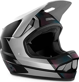 Bluegrass Legit Fullface-Helm white iridescent matt