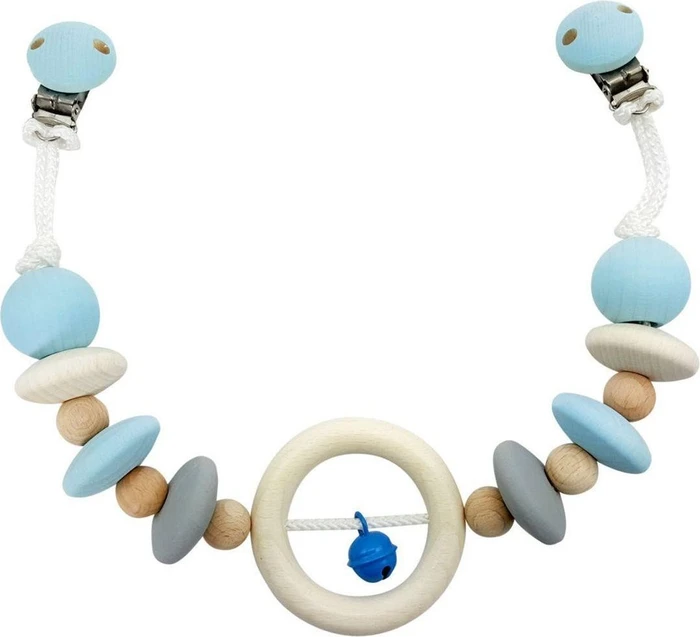 Hess Kinderwagenkette natur blau (12968)