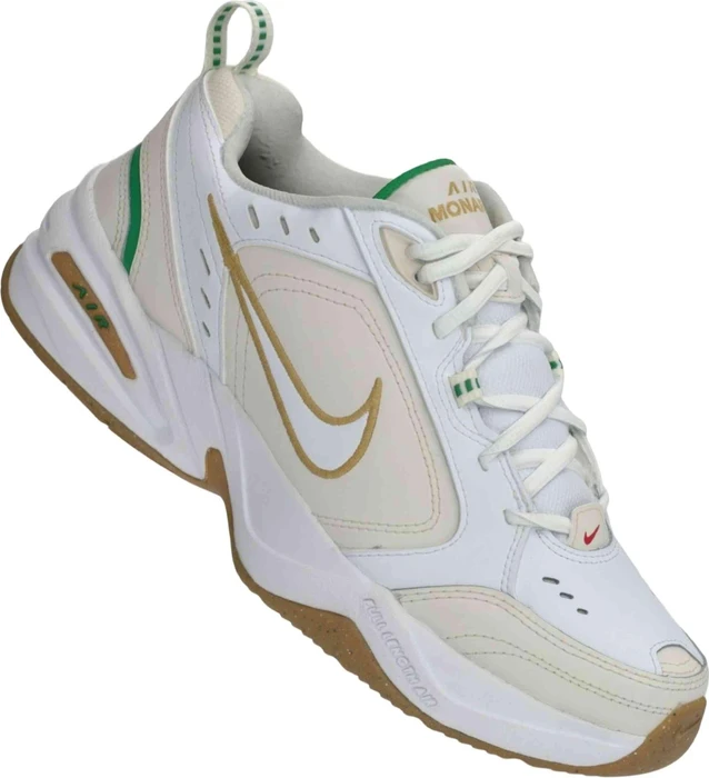 Nike Air Monarch IV white/phantom/lucky green/metallic gold (Herren)