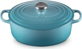 Le Creuset Signature Gusseisen Bräter oval 27cm karibik
