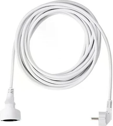 Bachmann Netzkabel Schuko-Verlängerung weiß, 10m