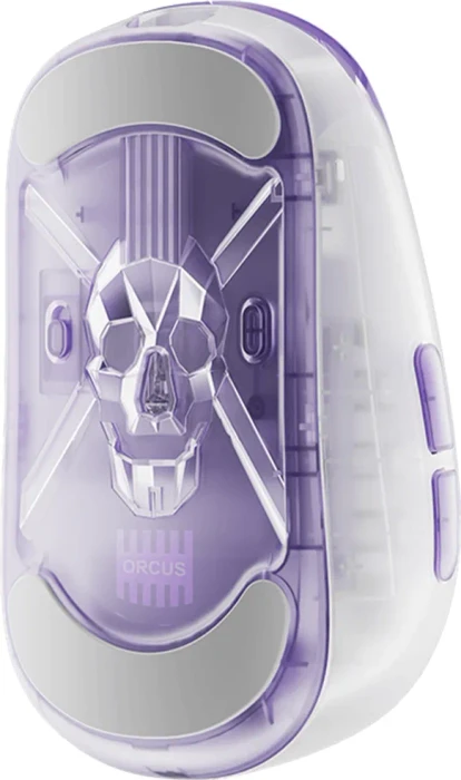 Lamzu Orcus 8K Wireless Gaming Mouse violett/weiß, USB