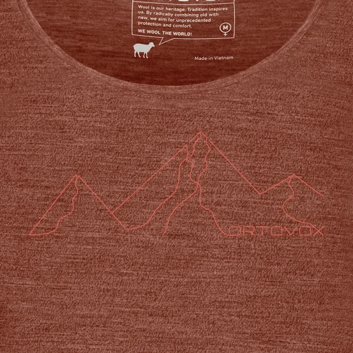 Ortovox 150 Cool Mountain Face Funktionsshirt kurzarm clay orange blend (Damen)