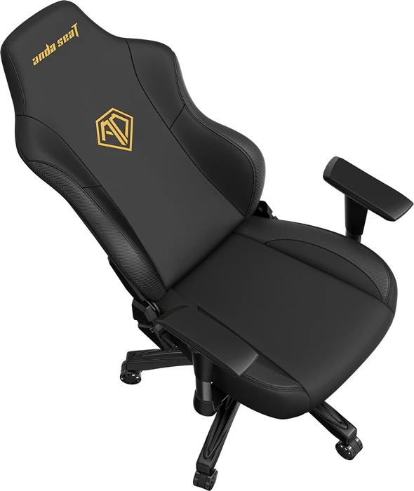 Anda Seat Phantom 3 L Gamingstuhl, Elegant Black, Kunstleder schwarz/Logo gold