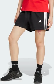adidas Essentials 3-Streifen Cotton Trainingshose kurz schwarz/weiß (Damen)
