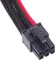 SilverStone PP07-IDE6BR, 6-Pin PCIe Verlängerung 250mm, sleeved schwarz/rot Vorschaubild