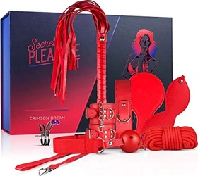 EasyToys Secret Pleasure Chest Crimson Dream BDSM-Set, 8-tlg.