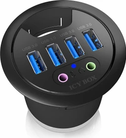 RaidSonic Icy Box IB-HUB1403A Einbau USB-Hub, 4x USB-A 3.0, USB-A 3.0 [Stecker] (60303)