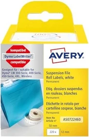 Avery-Zweckform Endlosetiketten, 50x12mm, weiß, 1er-Pack (220 Etiketten)