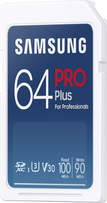 Samsung PRO Plus for Professionals R100/W90 64GB, UHS-I U3, Class 10