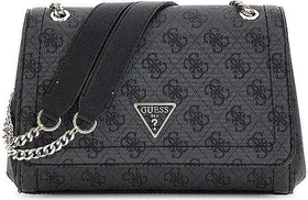 Guess Noelle 4G-Logo Mini Umhängetasche coal logo