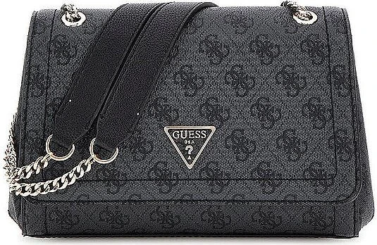 Guess Noelle 4G-Logo Mini Umhängetasche coal logo