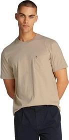 Tommy Hilfiger Regular Fit mit Brusttasche T-Shirt kurzarm sandalwood (Herren)