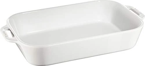 Staub Gratin Dish 34 x 24 cm - 4.5 L White