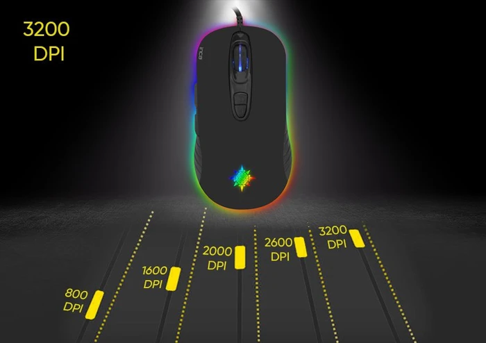 Inca IMG-348 Phaldor RGB Gaming Mouse, USB
