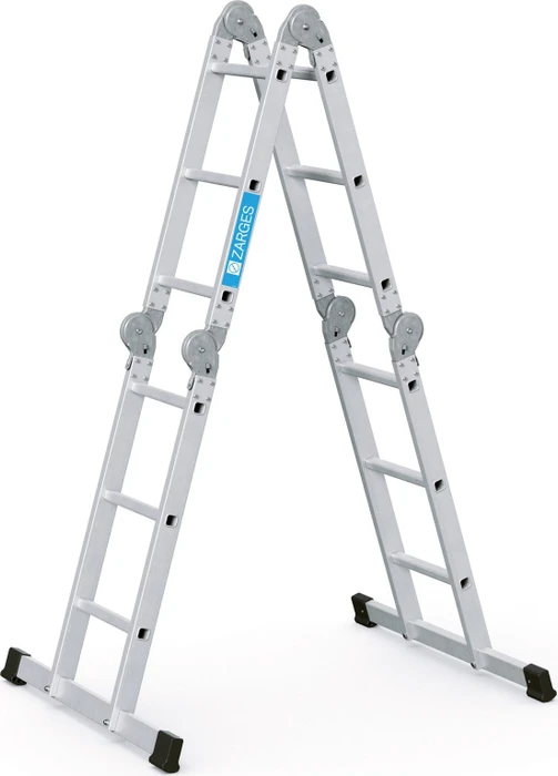 Zarges Z300 Alu 4-tlg. Mehrzweckleiter, 4x 3 Stufen