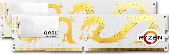 GeIL Dragon RAM AMD Edition weiß UDIMM 8GB Kit, DDR4-2400, CL16-16-16-36