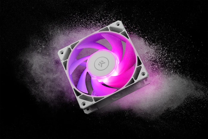 EK Water Blocks EK-Loop Fan FPT 120 D-RGB, White, 550-2300rpm, LED-Steuerung, 120mm