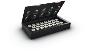 Cherry MX BLACK Clear-Top Switch Kit, MX BLACK Clear-Top 100Mio Switch Set, MX1A, 23er-Pack
