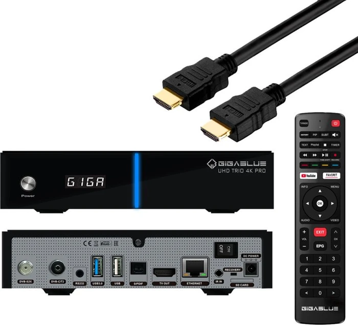 GigaBlue UHD Trio 4K Pro, festplattenvorbereitet