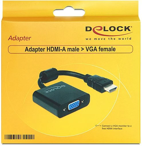 DeLOCK HDMI/VGA Adapter schwarz