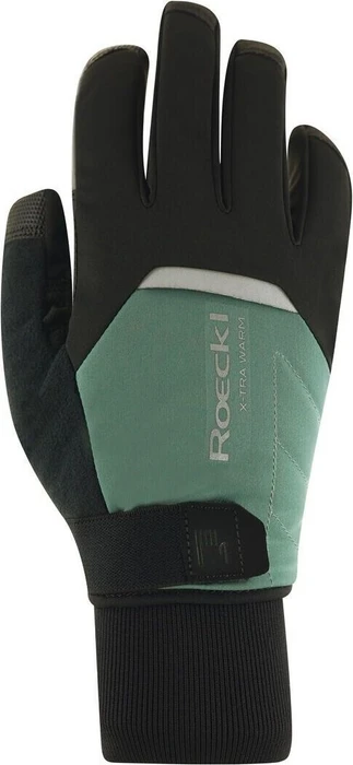 Roeckl Villach 3 Fahrradhandschuhe black/silver pine