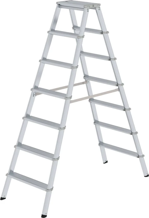 Günzburger Steigtechnik Alu 2-tlg. Stehleiter, 2x 7 Stufen