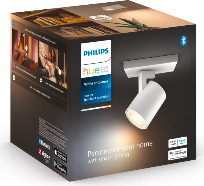 Philips Hue White Ambiance Runner Spot Erweiterung 1-flammig weiß