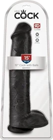Pipedream King Cock 15" Cock with Balls black