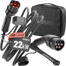 Absina Typ2 Ladekabel, 22kW, 5m