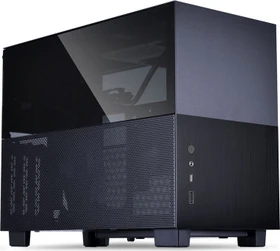 Lian Li Q58, schwarz, PCIe 3.0, Glasfenster, Mini-ITX