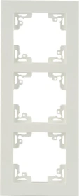uniTEC MELBOURNE Serie 701 Abdeckrahmen 3-fach, alpinweiß